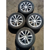 Комплект дисков с резиной лето Dunlop sp sport 01 225/55 R17 97Y. Б/У оригинал. V36, R17 7,5J 5X114,3 ET45 DIA66,1